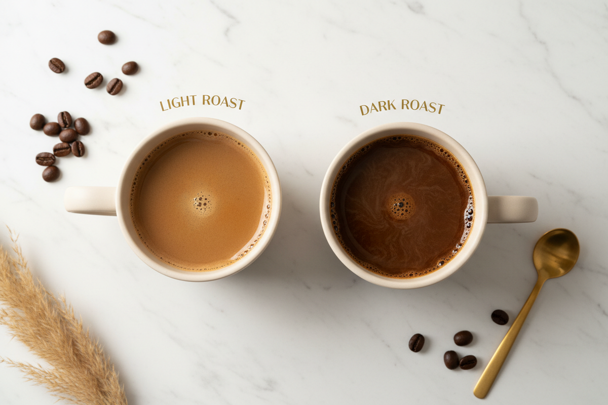 ¿Café oscuro = café más fuerte? El mito que debes conocer